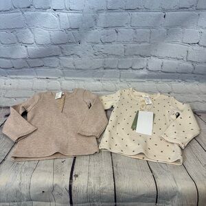 H&M Set of 2 Baby Ribbed Long Sleeve Shirts